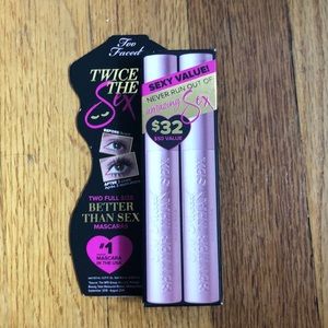 Unused Too Faced Better Than Sex 2 Pack